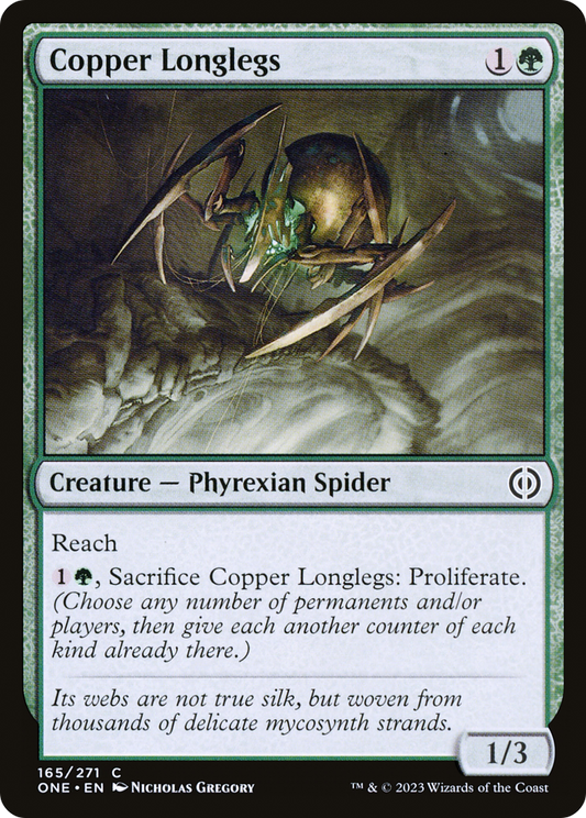 Copper Longlegs (ONE-165) - [Phyrexia: All Will Be One] Foil