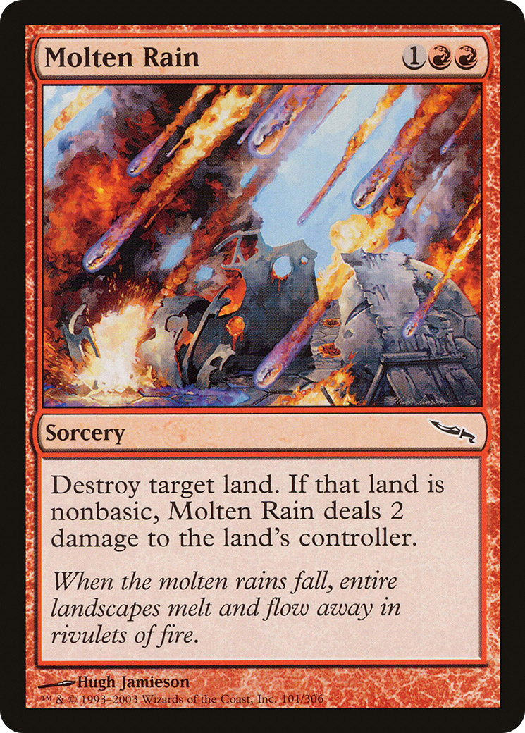 Molten Rain (MRD-101) - [Mirrodin]