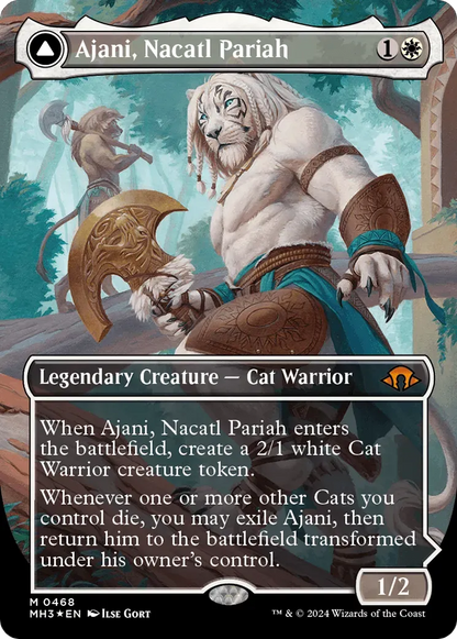 Ajani, Nacatl Pariah // Ajani, Nacatl Avenger (MH3-468) - [Modern Horizons 3] (Sans bordure) Foil 