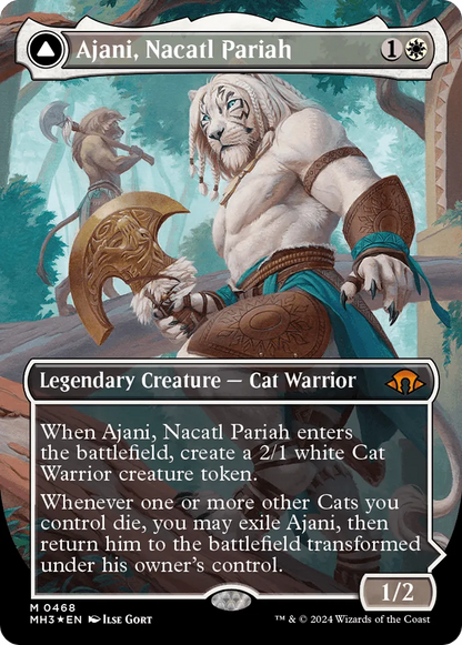 Ajani, Nacatl Pariah // Ajani, Nacatl Avenger (MH3-468) - [Modern Horizons 3] (Sans bordure) Foil 
