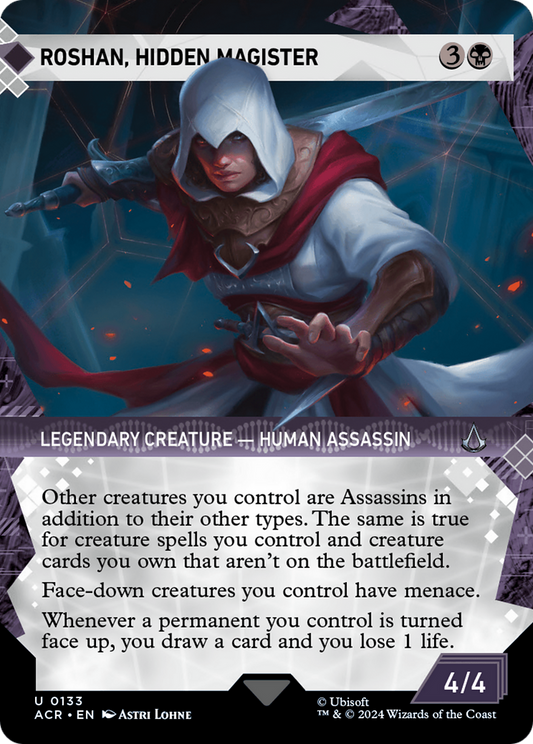 Roshan, Hidden Magister (ACR-133) - [Assassin's Creed]: (Showcase) (Borderless) Foil
