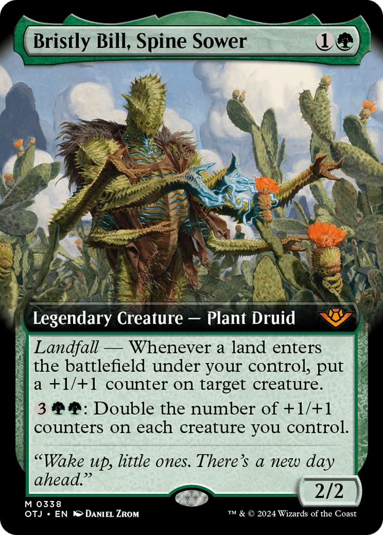 Bristly Bill, Spine Sower (OTJ-338) - [Outlaws of Thunder Junction]: (Extended Art)