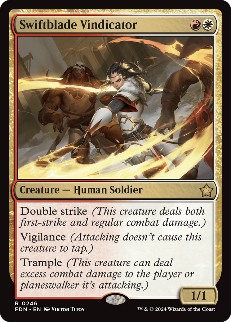 Swiftblade Vindicator (FDN-246) - [Foundations] Foil