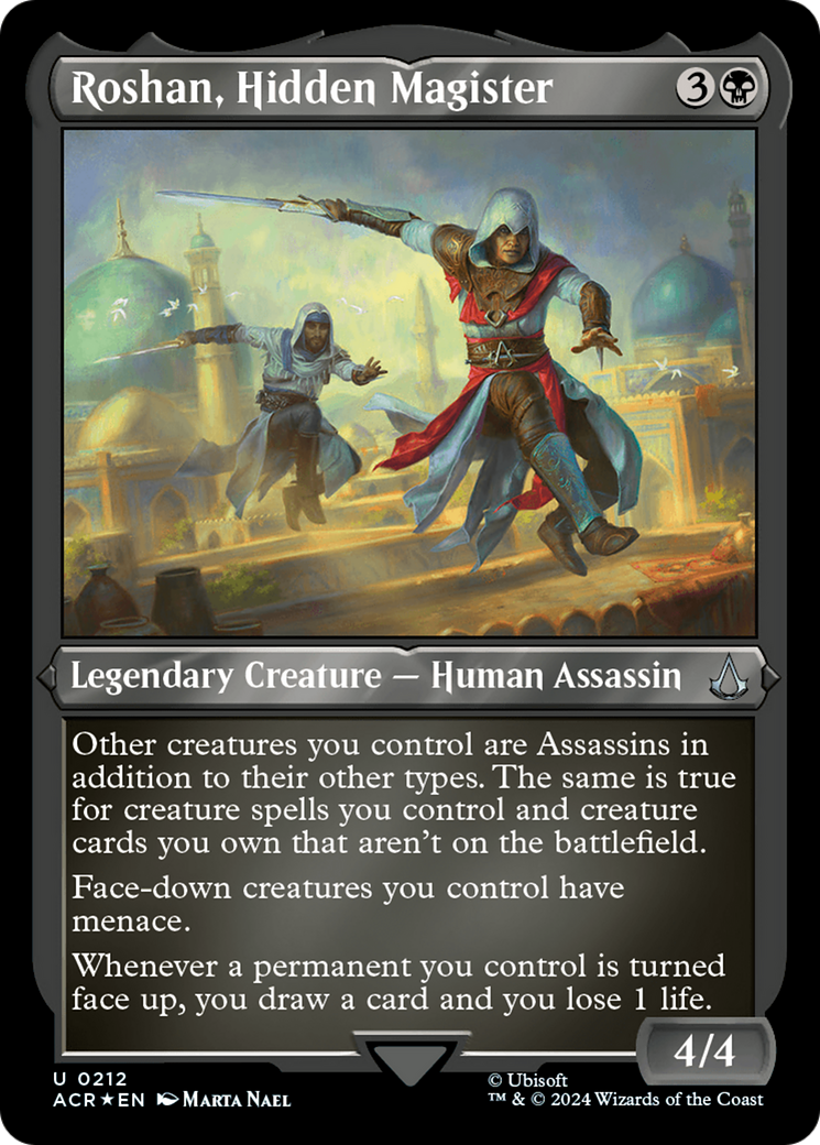 Roshan, Magister caché (ACR-212) - [Assassin's Creed] Feuille gravée 