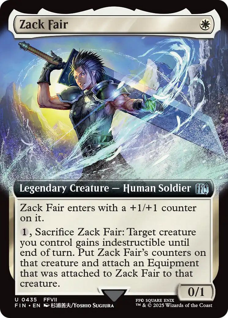 Zack Fair (FIN-435) - [FINAL FANTASY]: (Extended Art) Foil