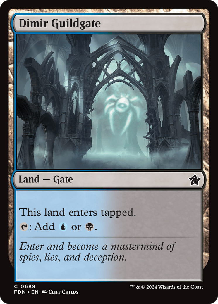 Dimir Guildgate (FDN-688) - [Foundations]