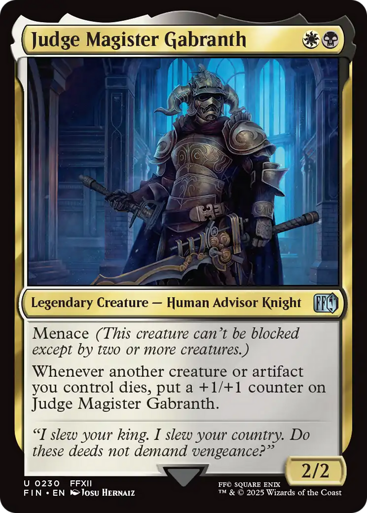 Judge Magister Gabranth (FIN-230) - [FINAL FANTASY]