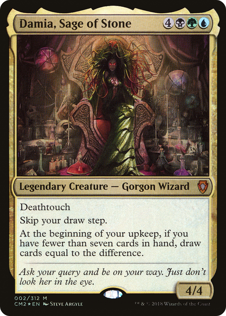 Damia, Sage of Stone (CM2-002) - [Commander Anthology Volume II] Foil