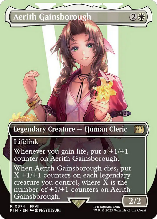 Aerith Gainsborough (FIN-374) - [FINAL FANTASY] (Borderless) Foil
