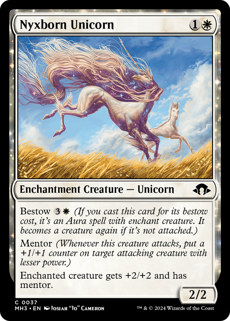 Nyxborn Unicorn (MH3-037) - [Modern Horizons 3] Foil