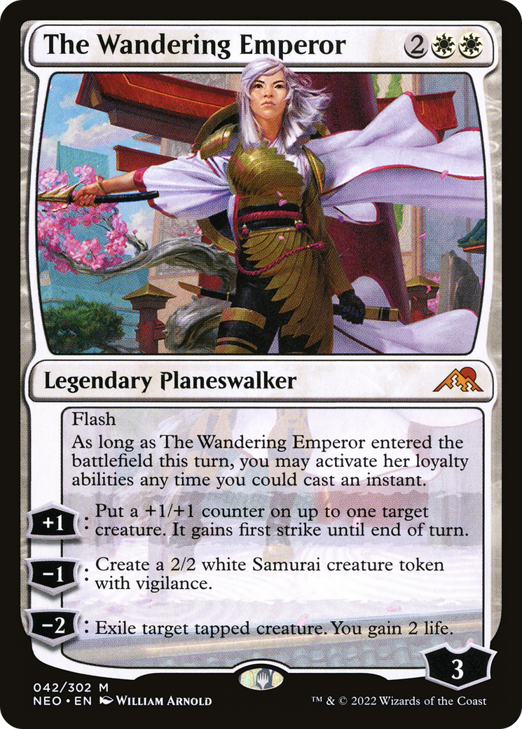 The Wandering Emperor (NEO-042) - [Kamigawa: Neon Dynasty]