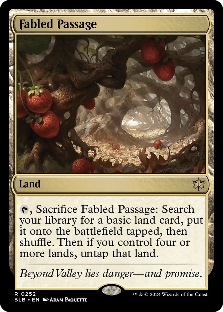 Fabled Passage (BLB-252) - [Bloomburrow] Foil - Emmett's ToyStop