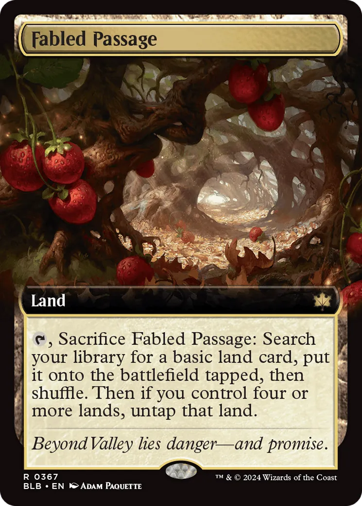 Fabled Passage (BLB-367) - [Bloomburrow]: (Extended Art) Foil - Emmett's ToyStop