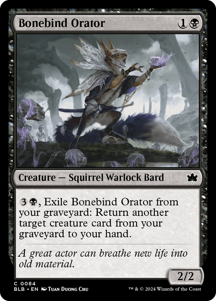 Bonebind Orator (BLB-084) - [Bloomburrow] Foil