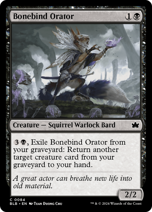 Orateur Bonebind (BLB-084) - [Bloomburrow] Feuille 