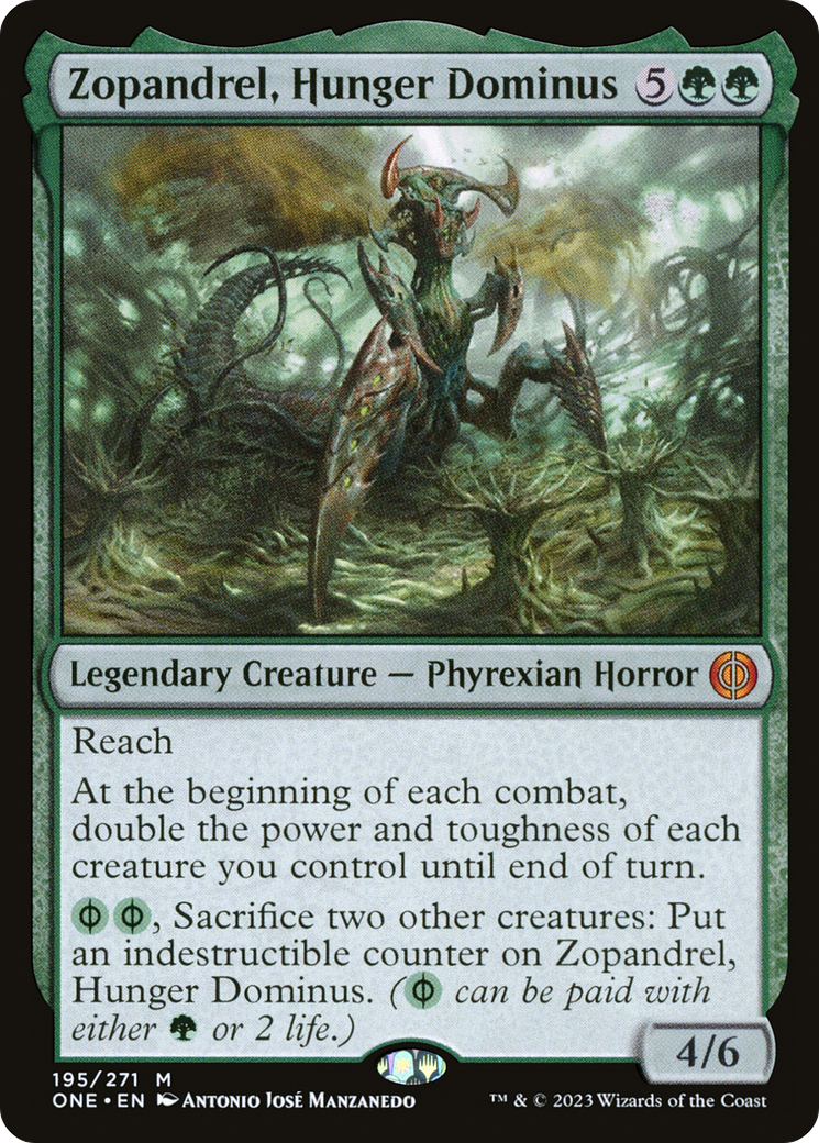 Zopandrel, Hunger Dominus (ONE-195) - [Phyrexia: All Will Be One] Foil