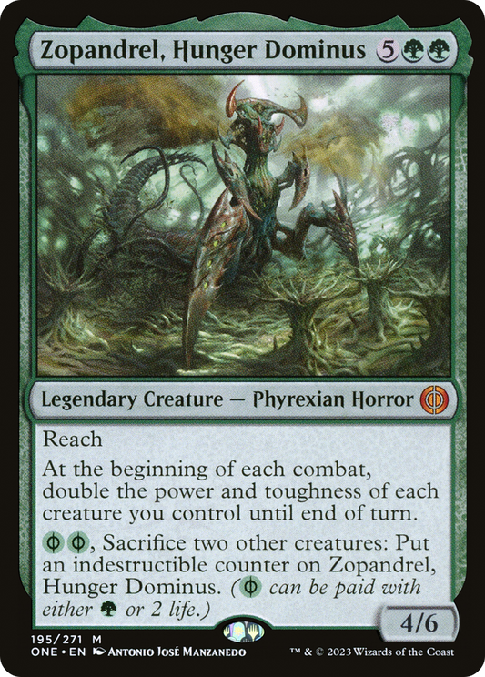 Zopandrel, Hunger Dominus (ONE-195) - [Phyrexia: All Will Be One] Foil