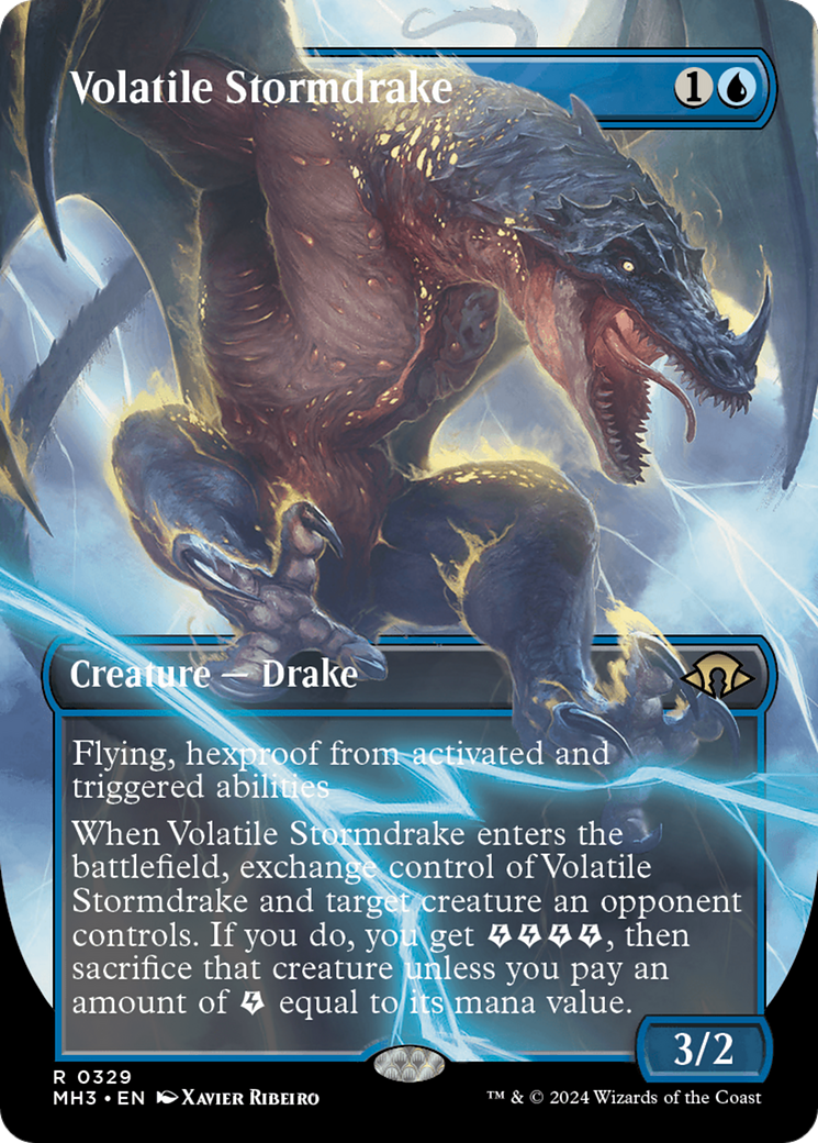 Volatile Stormdrake (MH3-329) - [Modern Horizons 3] (Borderless)