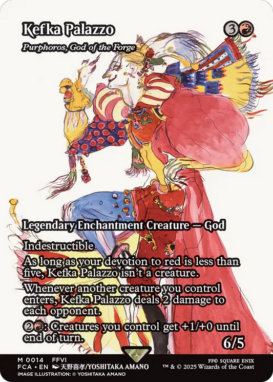 Purphoros, God of the Forge (FCA-014) - [FINAL FANTASY: Through the Ages] / Kefka Palazzo: (enchantment) (Borderless) Foil