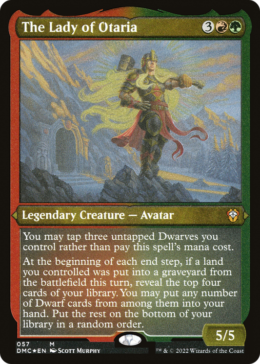 The Lady of Otaria (DMC-057) - [Dominaria United Commander] Etched Foil