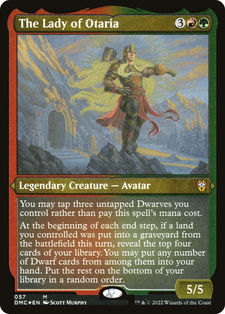 The Lady of Otaria (DMC-057) - [Dominaria United Commander] Etched Foil