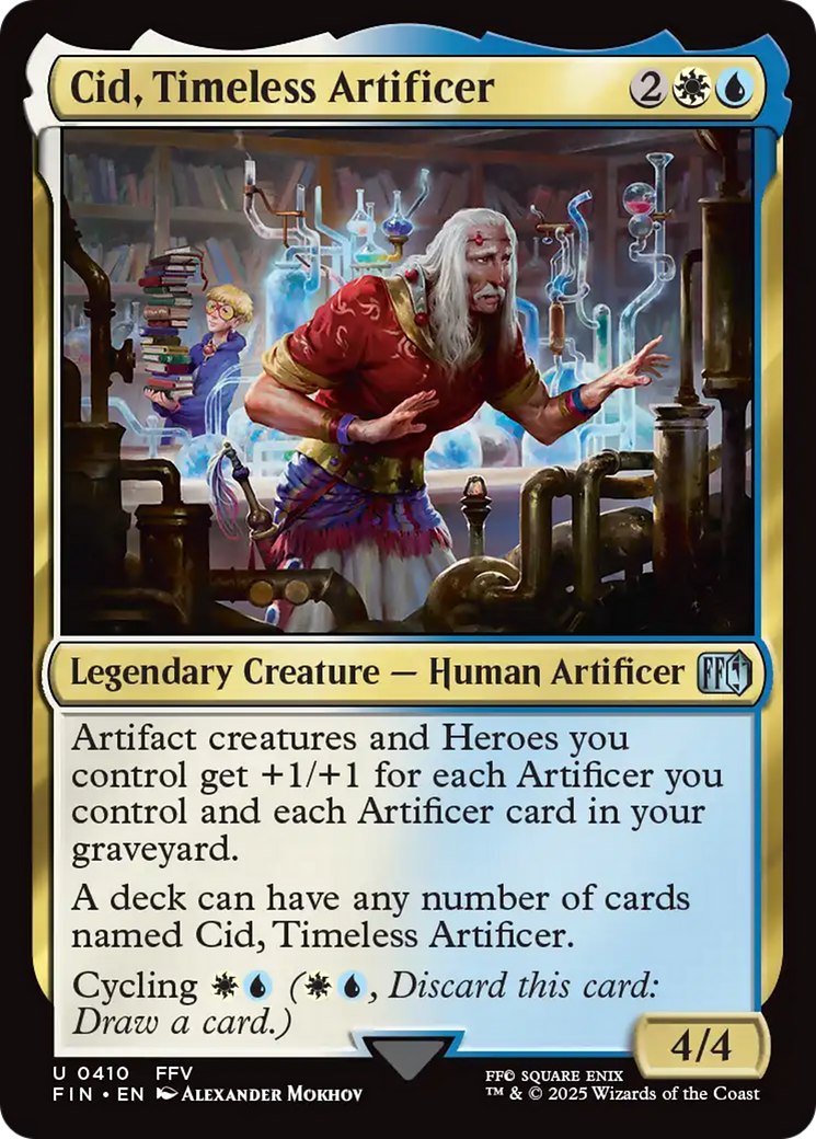 Cid, Timeless Artificer (0410) (FIN-410) - [FINAL FANTASY] Foil