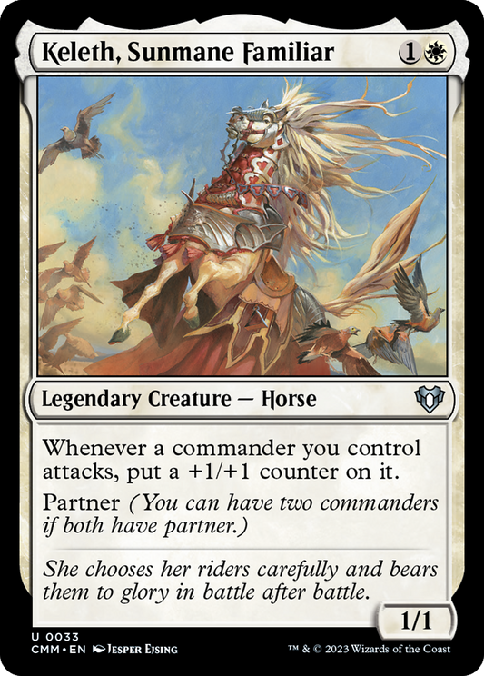 Keleth, Sunmane Familiar (CMM-033) - [Commander Masters]