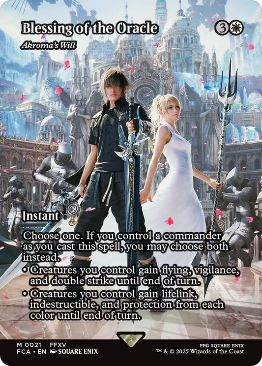 Akroma's Will (FCA-021) - [FINAL FANTASY: Through the Ages] / Blessing of the Oracle (Borderless)