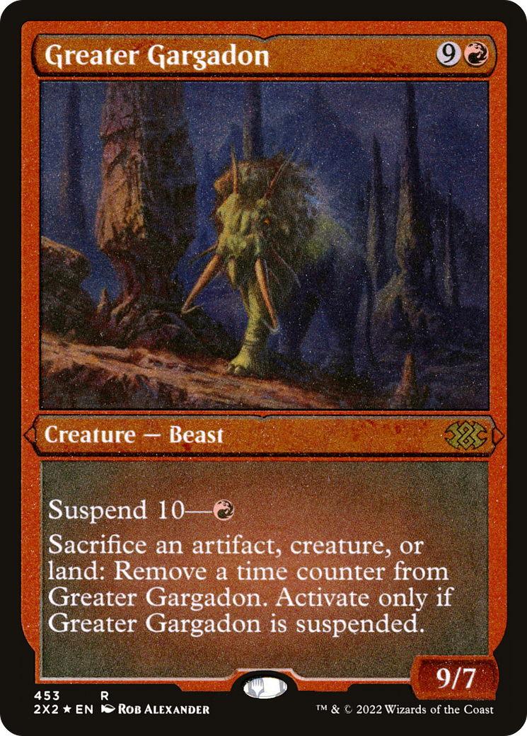Greater Gargadon (2X2-453) - [Double Masters 2022] Foil