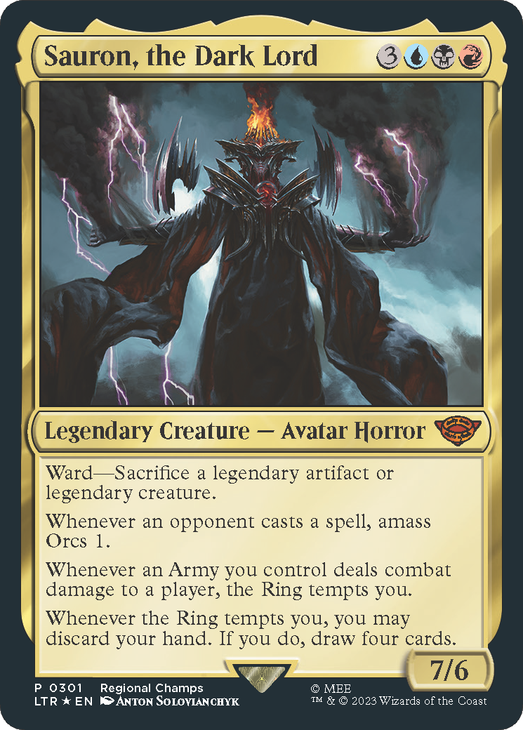 Sauron, the Dark Lord (PTP-301) - [The Lord of the Rings: Tales of Middle-earth] Foil