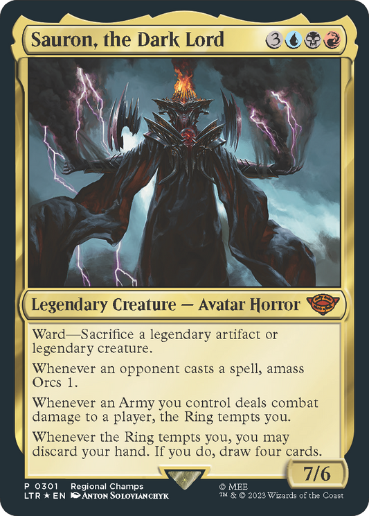Sauron, the Dark Lord (PTP-301) - [The Lord of the Rings: Tales of Middle-earth] Foil