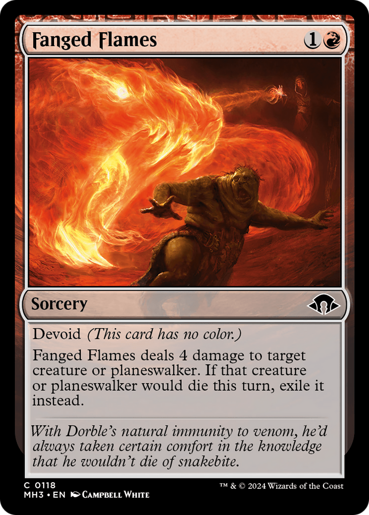Flammes à crocs (MH3-118) - [Modern Horizons 3] Feuille 