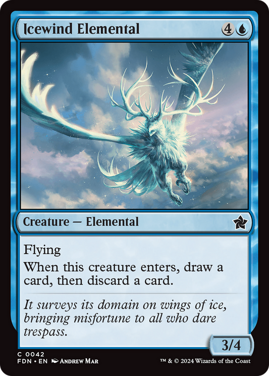 Icewind Elemental (FDN-042) - [Foundations] Foil