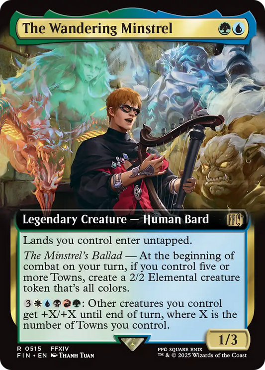 The Wandering Minstrel (FIN-515) - [FINAL FANTASY]: (Extended Art) Foil