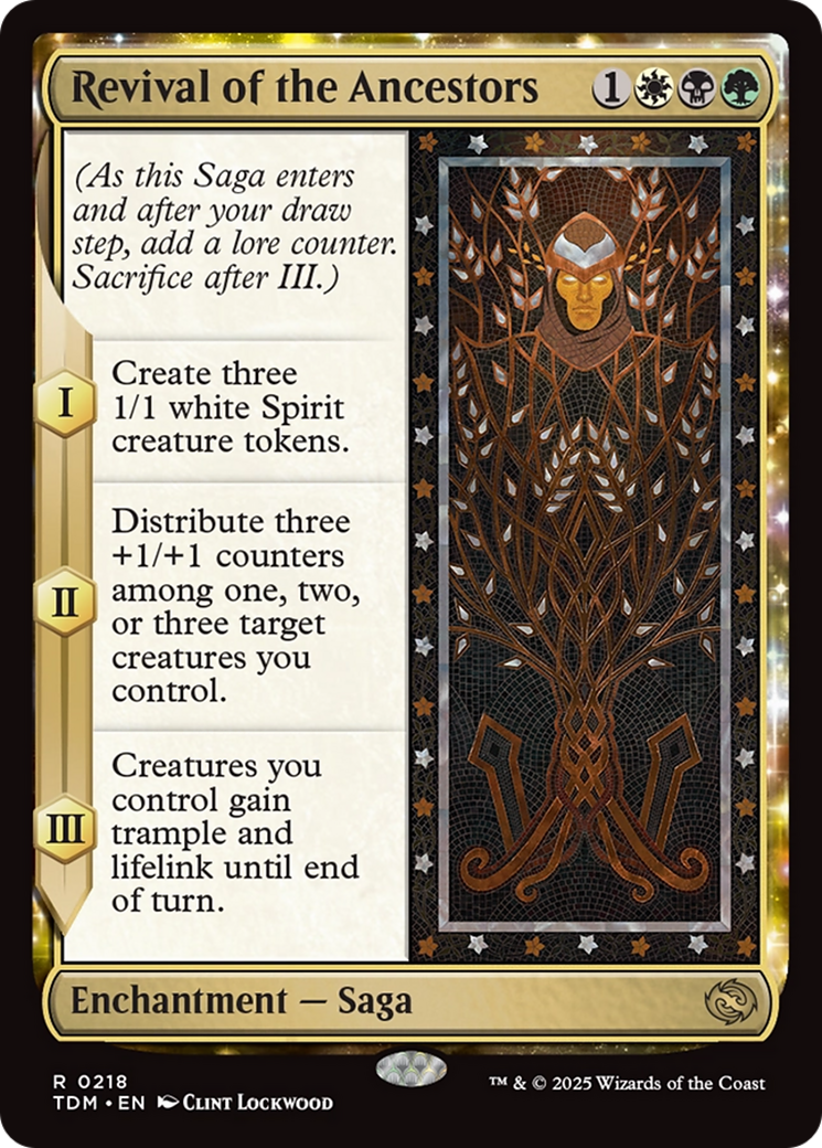 Revival of the Ancestors (TDM-218) - [Tarkir: Dragonstorm]: (enchantment) Foil