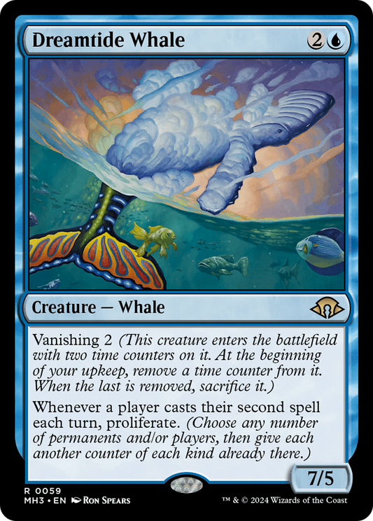 Baleine Dreamtide (MH3-059) - [Modern Horizons 3] Feuille
