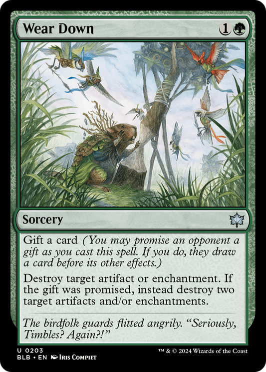 Wear Down (BLB-203) - [Bloomburrow] Foil