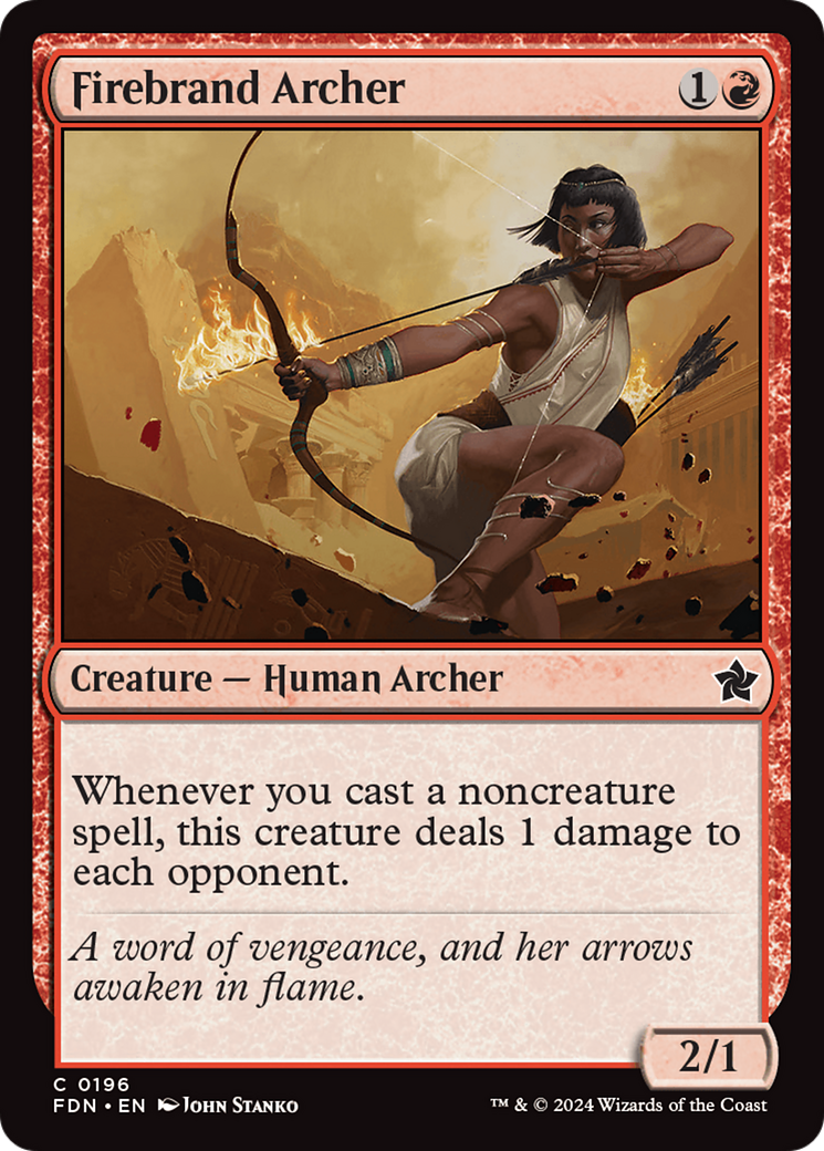 Firebrand Archer (FDN-196) - [Foundations] Foil