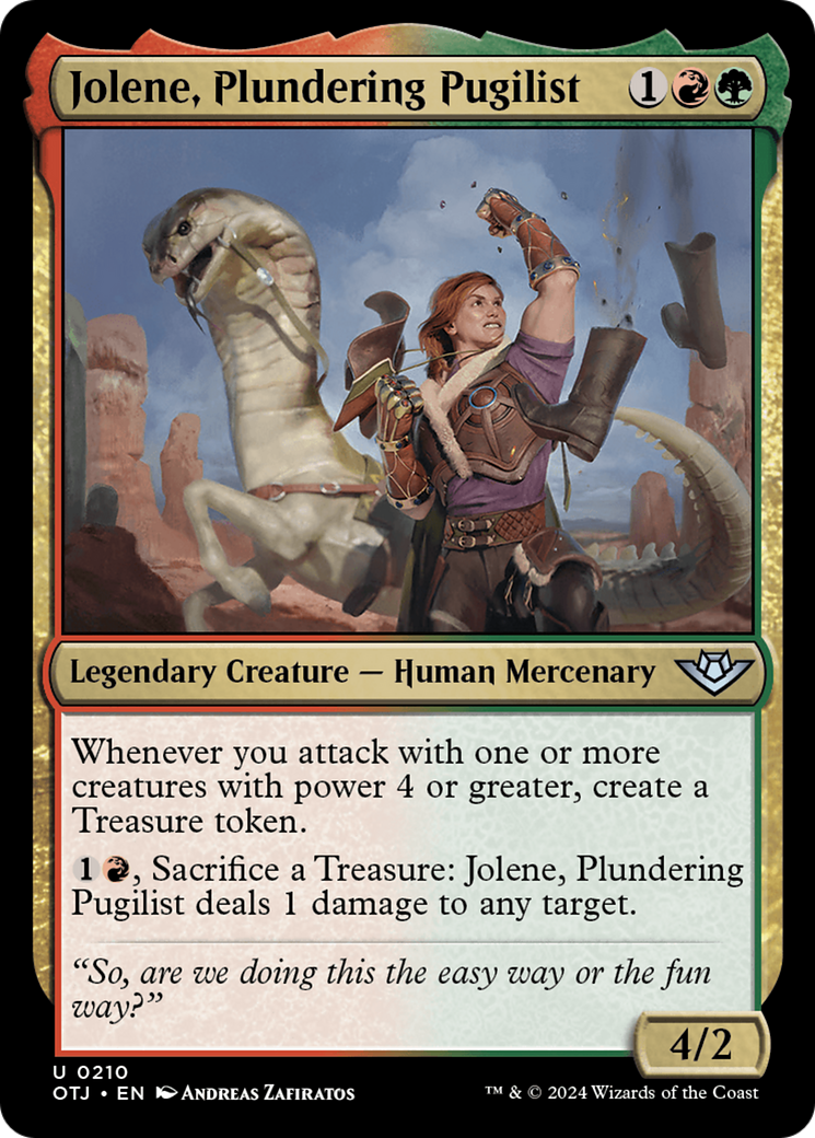 Jolene, Plundering Pugilist (OTJ-210) - [Outlaws of Thunder Junction]
