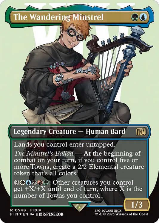 The Wandering Minstrel (FIN-548) - [FINAL FANTASY] (Borderless) Foil