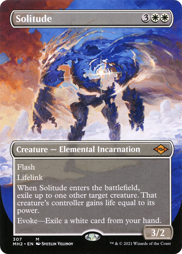 Solitude (Borderless) (MH2-307) - [Modern Horizons 2] (Borderless) Foil