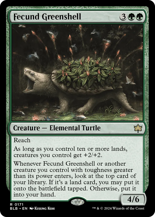 Fecund Greenshell (BLB-171) - [Bloomburrow] Foil - Emmett's ToyStop