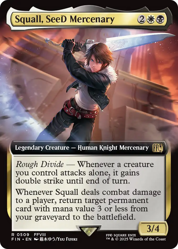 Squall, SeeD Mercenary (FIN-509) - [FINAL FANTASY]: (Extended Art)