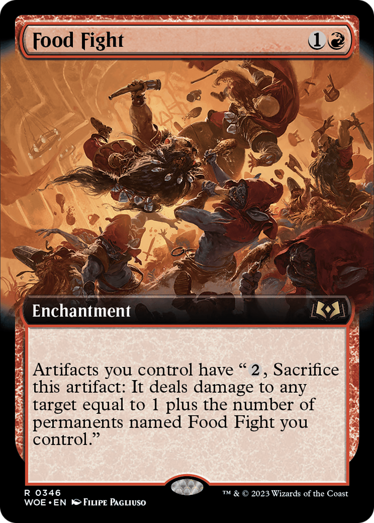 Food Fight (Extended Art) (WOE-346) - [Wilds of Eldraine]: (Extended Art)