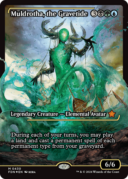 Muldrotha, the Gravetide (FDN-430) - [Foundations]: (Showcase) Foil