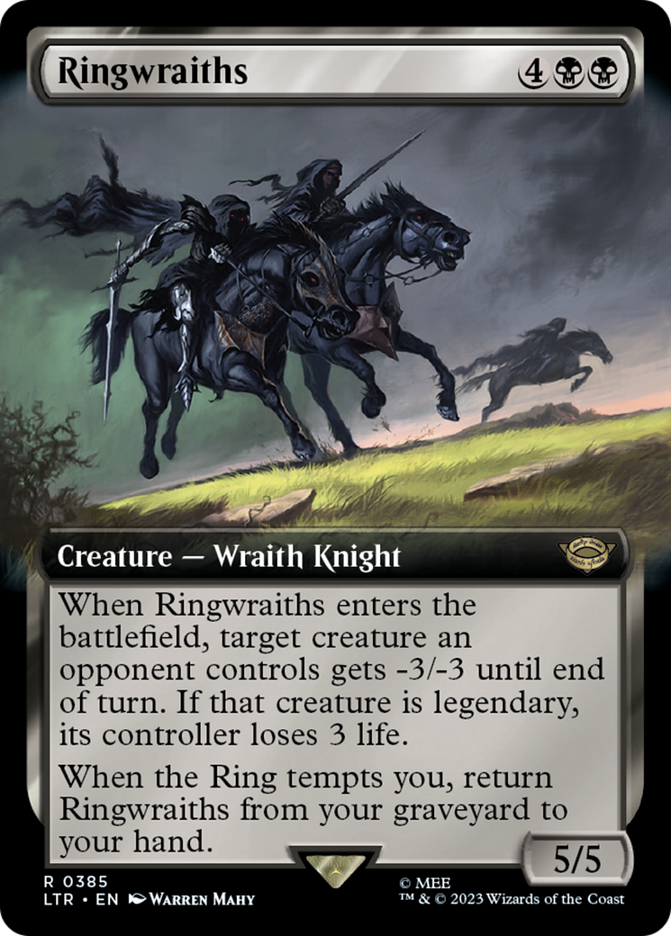 Ringwraiths (LTR-385) - [The Lord of the Rings: Tales of Middle-earth]: (Extended Art)
