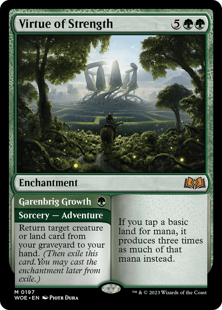 Virtue of Strength (WOE-197) - [Wilds of Eldraine]