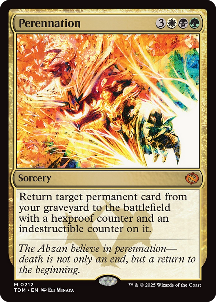 Perennation (TDM-212) - [Tarkir: Dragonstorm]