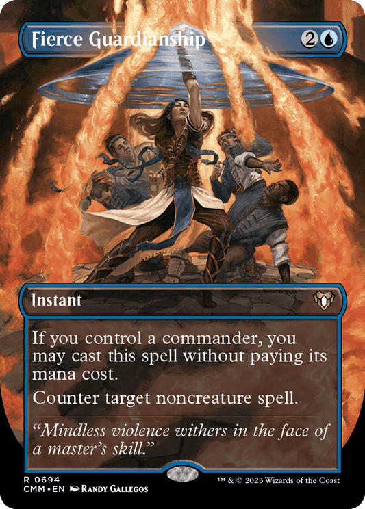 Fierce Guardianship (Borderless Alternate Art) [Commander Masters] - Emmett's ToyStop