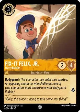 Fix-It Felix, Jr. - Trusty Builder (10/204) Cold Foil - Shimmering Skies - Emmett's ToyStop